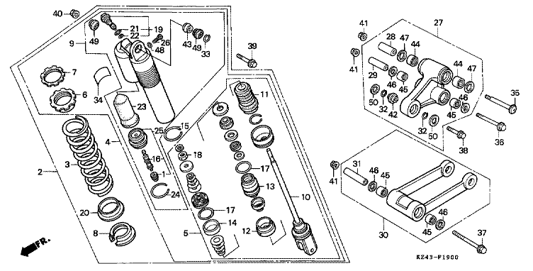 REAR CUSHION (CR125RL)