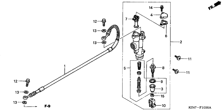 REAR BRAKE MASTER CYLINDER