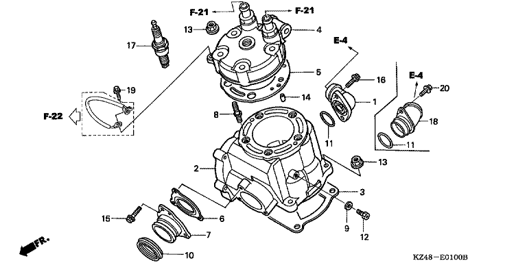CYLINDER HEAD ('02,'03)