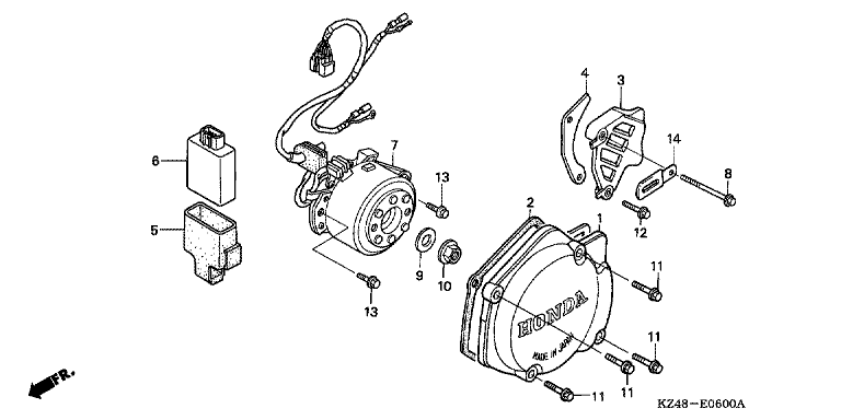 LEFT CRANKCASE COVER/ GENERATOR