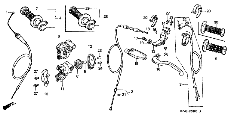 HANDLE LEVER/SWITCH CABLE
