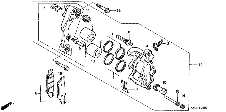 FRONT BRAKE CALIPER