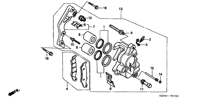 FRONT BRAKE CALIPER