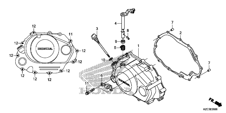 RIGHT CRANKCASE COVER