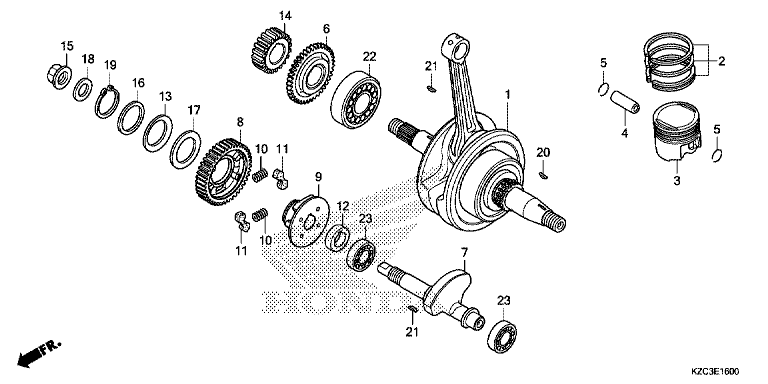 CRANKSHAFT/PISTON/BALANCER
