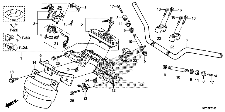 HANDLE BAR/TOP BRIDGE
