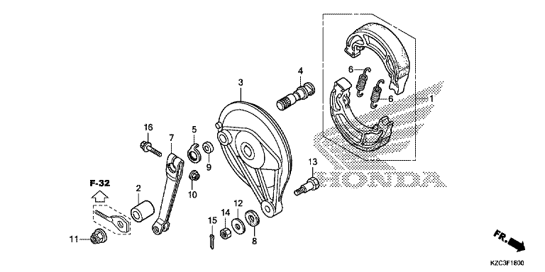 REAR BRAKE PANEL