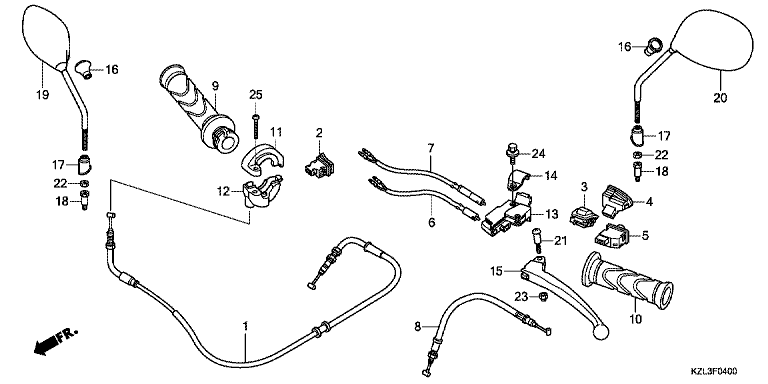HANDLE LEVER/SWITCH/CABLE
