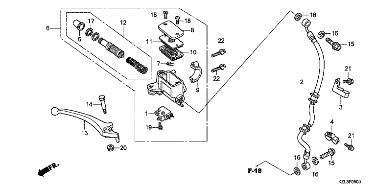 FR. BRAKE MASTER CYLINDER