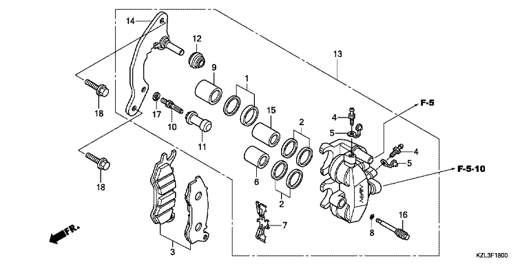 FRONT BRAKE CALIPER