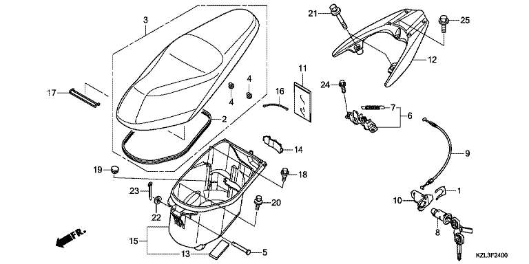 SEAT/LUGGAGE BOX