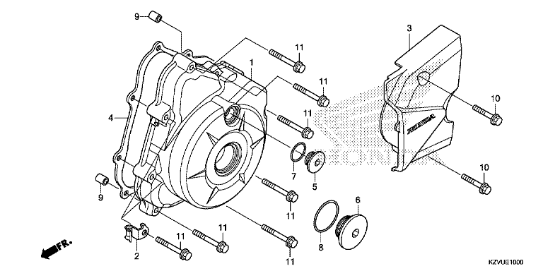 LEFT CRANKCASE COVER