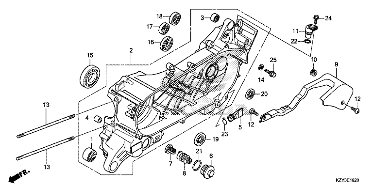 LEFT CRANKCASE