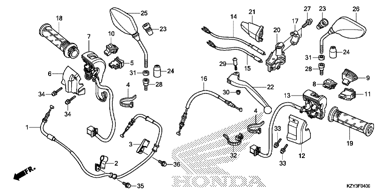 HANDLE LEVER/SWITCH/CABLE