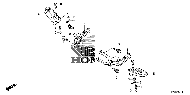 PILLION FOOTPEG/FOOTREST