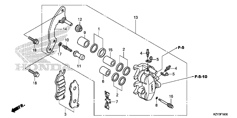 FRONT BRAKE CALIPER