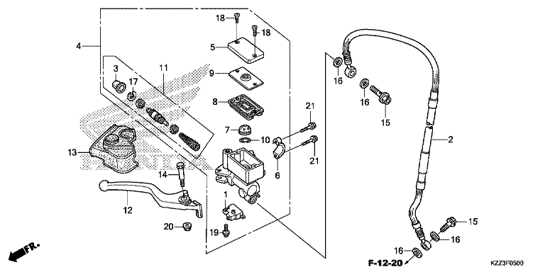 FRONT BRAKE MASTER CYLINDER