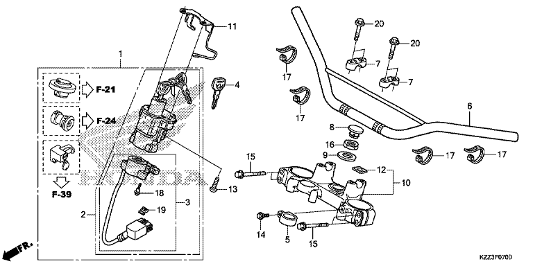 HANDLE BAR/TOP BRIDGE