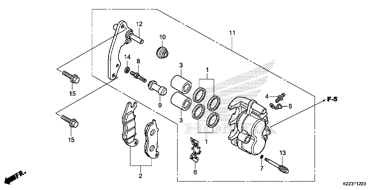 FRONT BRAKE CALIPER