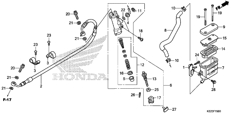 REAR BRAKE MASTER CYLINDER