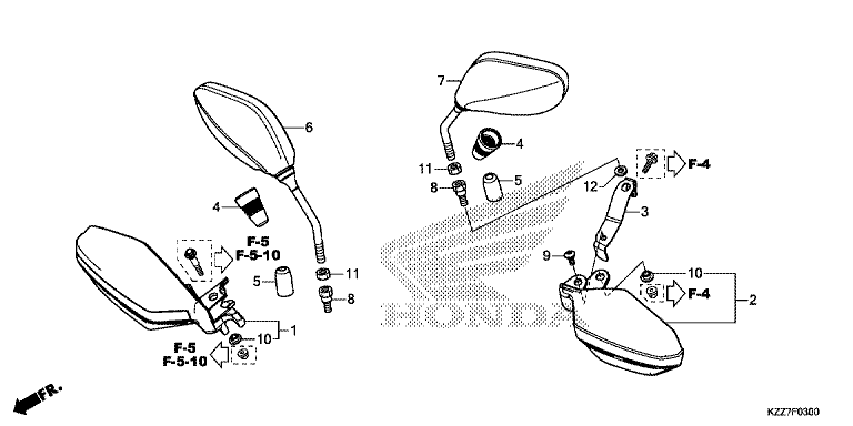 MIRROR/KNUCKLE GUARD