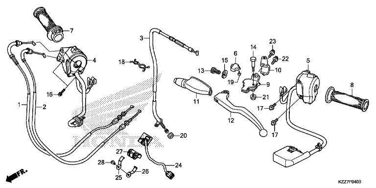 HANDLE LEVER/SWITCH/CABLE