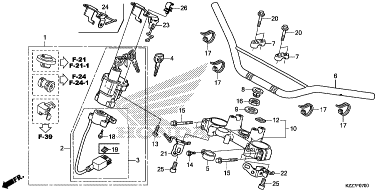 HANDLE BAR/TOP BRIDGE