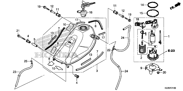 FUEL TANK (CRF250L/LA)