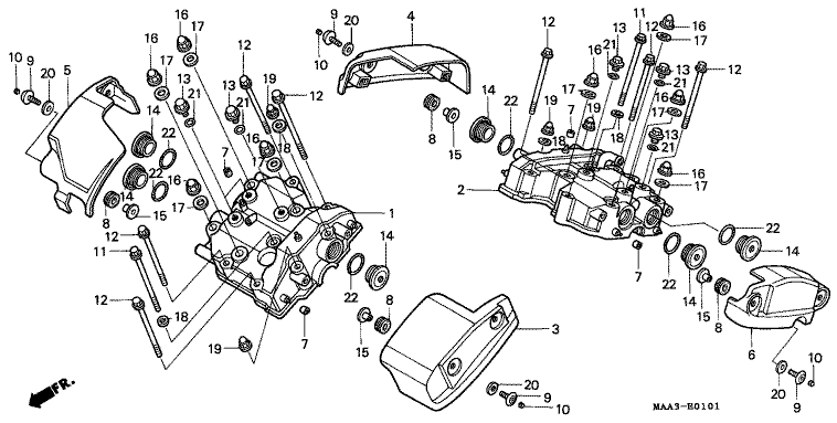 CYLINDER HEAD COVER (VT1100CV/CW/C2)