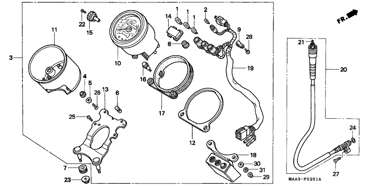 GAUGE (VT1100CV/CW/C2)