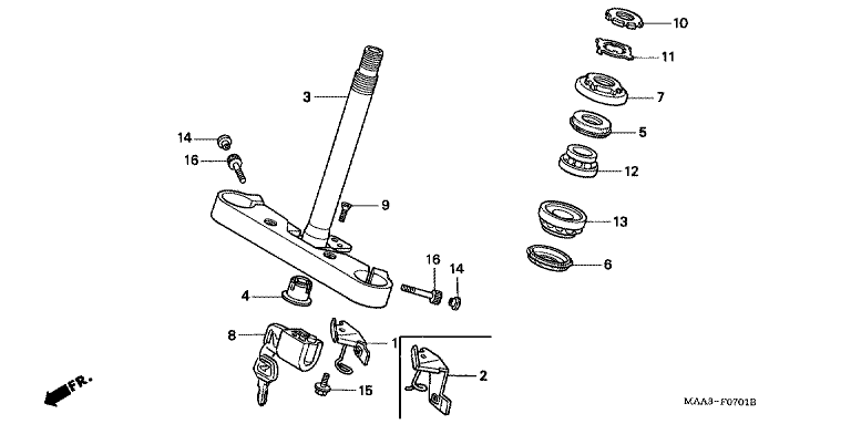 STEERING STEM (VT1100C2)