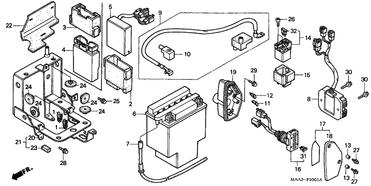 BATTERY (VT1100CV/VW/V2)