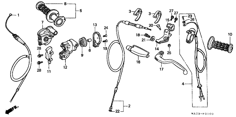 HANDLE LEVER/SWITCH/CABLE