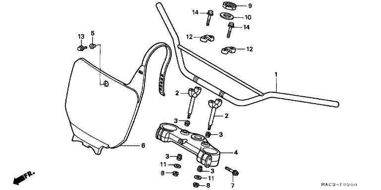 HANDLE BAR/TOP BRIDGE