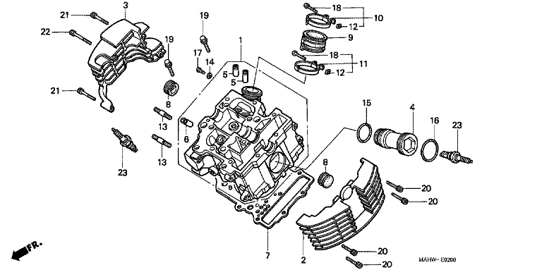 CYLINDER HEAD (FRONT)