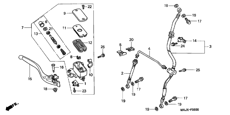 FR. BRAKE MASTER CYLINDER (ST1100)