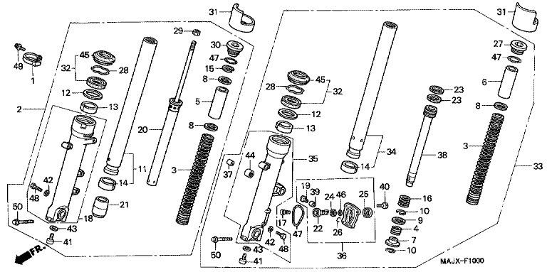 FRONT FORK (ST1100)