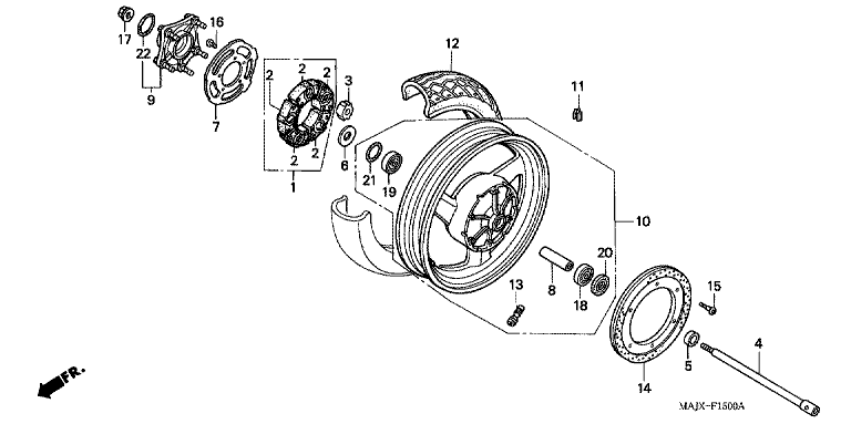 REAR WHEEL (ST1100)
