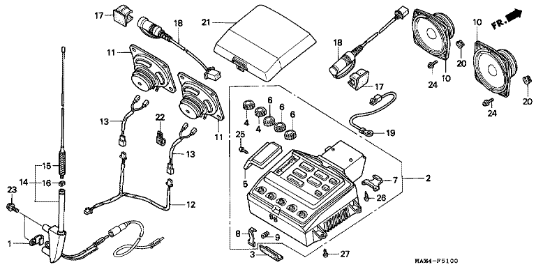 RADIO CASSETTE (GL1500A,SE)