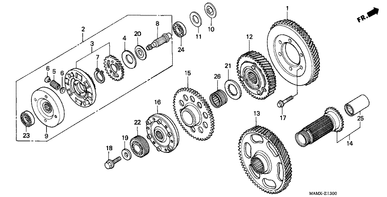 PRIMARY DRIVE GEAR