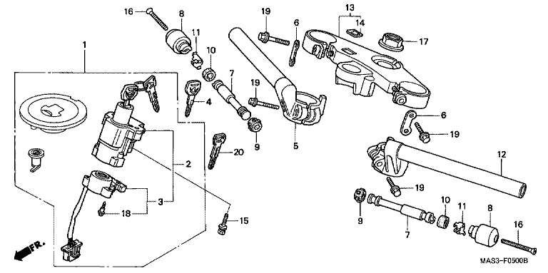 HANDLE BAR/TOP BRIDGE