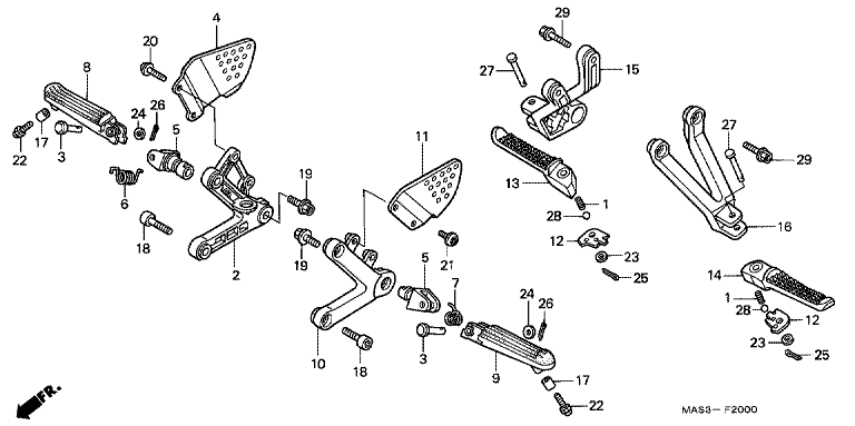 FOOTPEG/FOOTREST