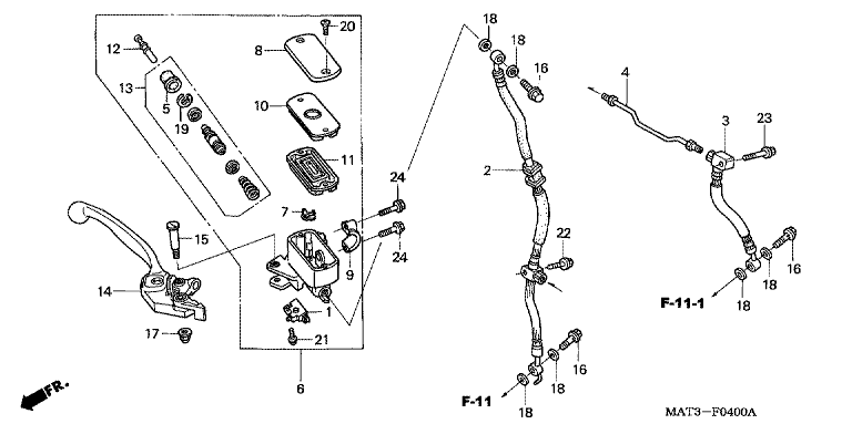FR. BRAKE MASTER CYLINDER