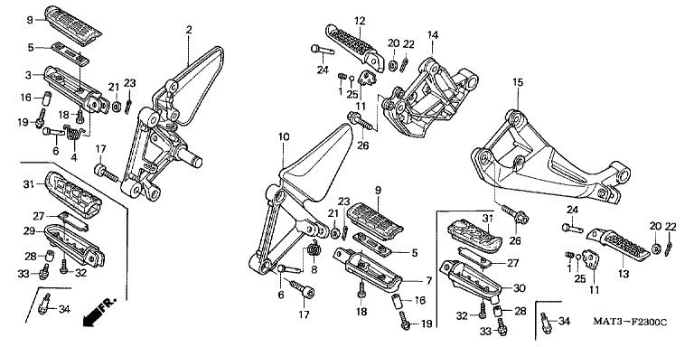 FOOTPEG/FOOTREST