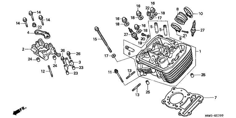 CYLINDER HEAD (FRONT)