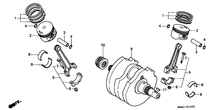 CRANKSHAFT/PISTON