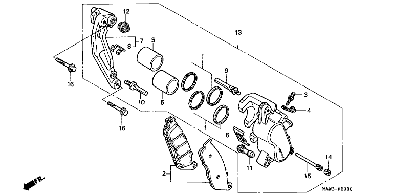 FRONT BRAKE CALIPER