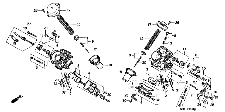 CARBURETOR (COMPONENT PARTS)