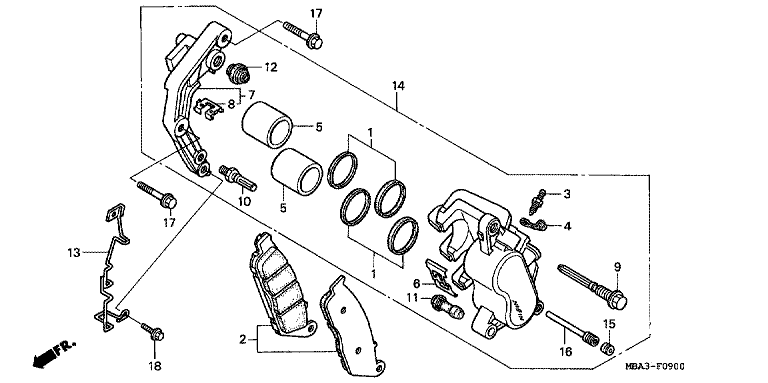 FRONT BRAKE CALIPER