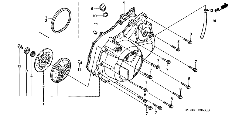 RIGHT CRANKCASE COVER